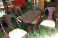 Drop Leaf Walnut Parlor Table 